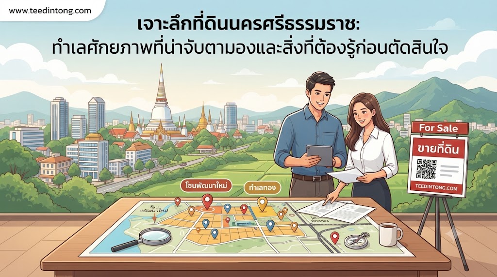 เจาะลึกที่ดินนครศรีธรรมราช: ทำเลศักยภาพที่น่าจับตามองและสิ่งที่ต้องรู้ก่อนตัดสินใจ