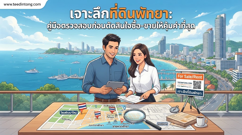 เจาะลึกที่ดินพัทยา: คู่มือตรวจสอบก่อนตัดสินใจซื้อ-ขายให้คุ้มค่าที่สุด