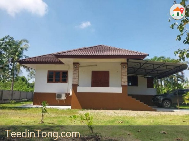 บ้านชั้นเดียว สไตล์รีสอร์ท เฟอร์นิเจอร์ครบ น้ำไม่ท่วม หนองผึ้ง