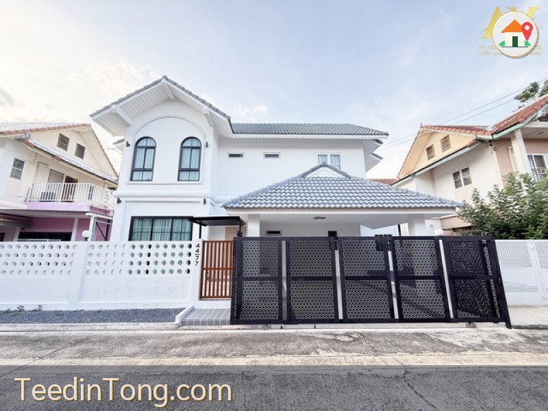 บ้านเดี่ยวดีไซน์สวยรีโนเวทใหม่ทั้งหลัง! ขนาด 50 ตร.ว. หมู่บ้านฮาร์โมนี่ วิลล์ สุขาภิบาล 5 สายไหม สเปกจัดเต็ม ในราคาแค่ 5.59 ล้านบาท! ฟรีโอน