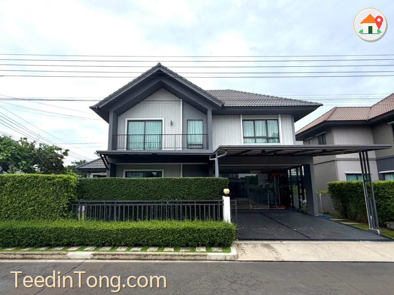 บ้านเดี่ยวให้เช่าพร้อมอยู่เฟอร์นิเจอร์ & เครื่องใช้ไฟฟ้าครบมีที่ชาร์จรถยนต์ด้วย