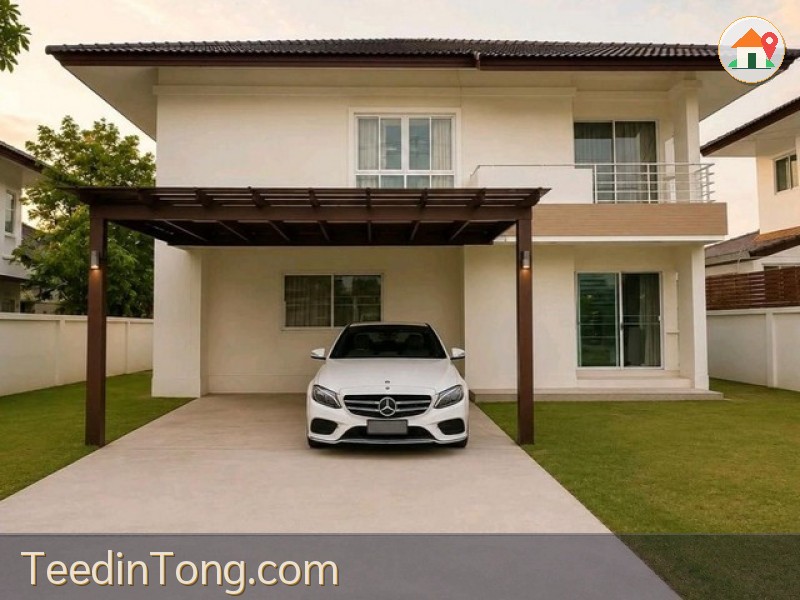 บ้านเดี่ยว2ชั้น ให้เช่า 111 ตรว.อยู่ถนนพุทธมณฑลสาย2  ใกล้MRTหลักสอง