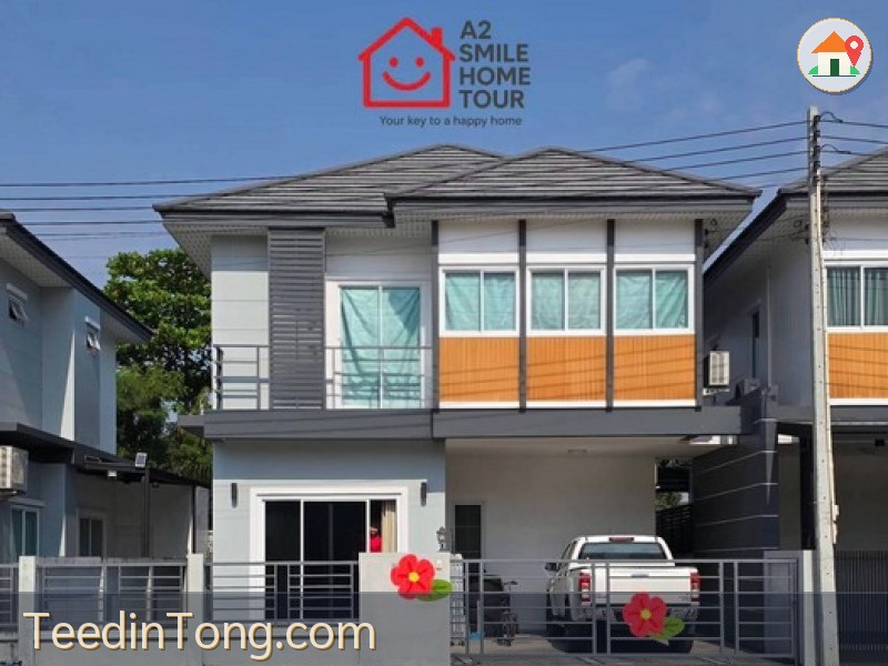 บ้านแฝดสไตล์บ้านเดี่ยว 2 ชั้น | บ้านยู ซอย 12 ชลบุรี  ฟังก์ชันใหญ่ 4 ห้องนอน พร้อมชั้นลอย