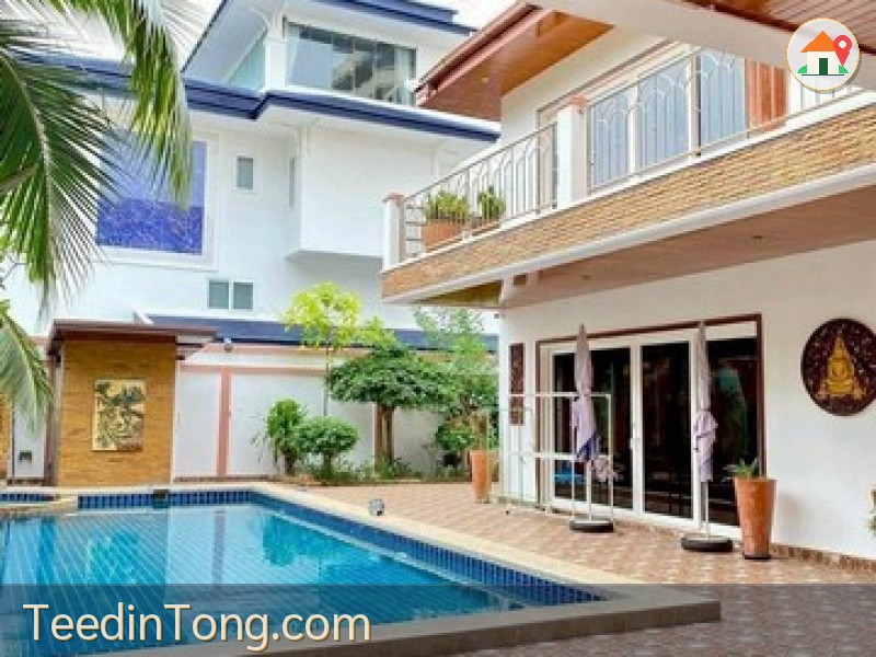 บ้านพลูวิลล่าพัทยา ให้เช่า ตกแต่งพร้อมอยู่ ทำเลดี ใกล้หาดจอมเทียน FP-H02426