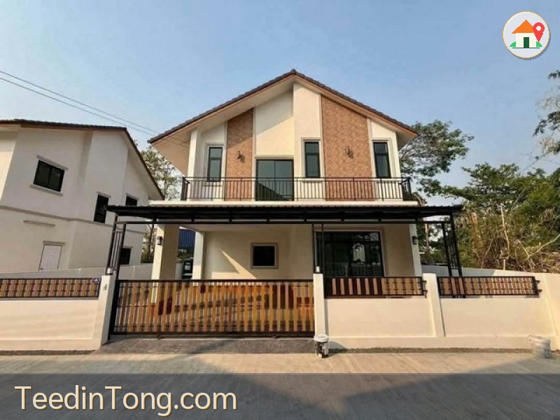 บ้านสร้างใหม่ 2 ชั้น บนที่ดินแปลงใหญ่ สไตล์ Nordic Minimal สันกำแพง