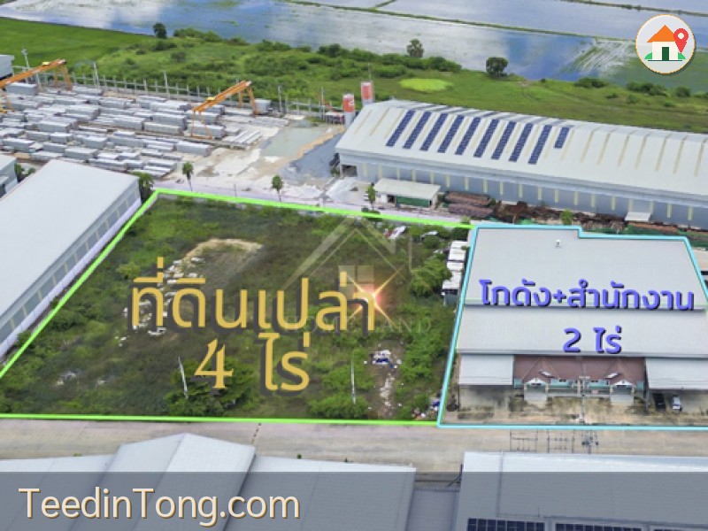 BHL1367 ขาย และ เช่า โกดัง สำนักงาน ที่ดินเปล่า บนที่ดิน 6 ไร่ รุ่งนภาท็อปแลนด์ โครงการ 2 บางเลน