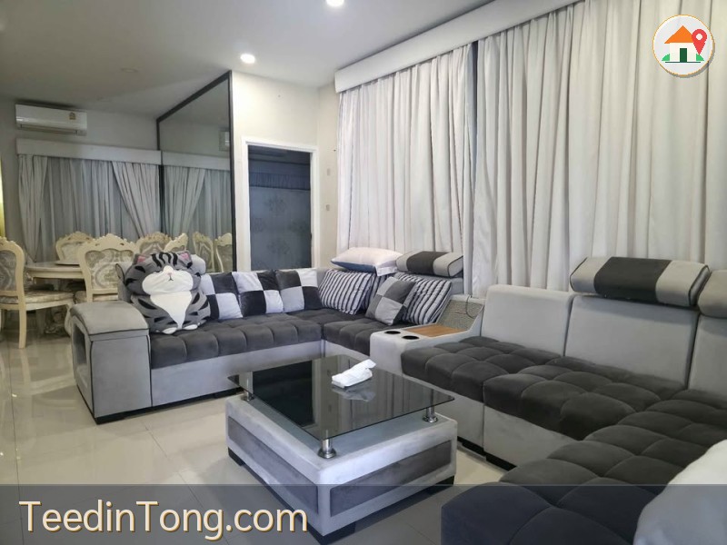 ให้เช่าบ้านเดี่ยวติดกับโรบินสัน พาซิโอ โฮมโปรลาดกระบัง20ทับ3 เลี้ยงสัตว์ได้ 4 ห้องนอน 3 ห้องน้ำ เพอร์เฟค เพลส เฟส 9