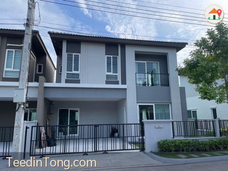 ให้เช่าบ้านแฝดหรู 2 ชั้น โครงการ แกรนด์ พลีโน่ เมกาบางนา (Grande Pleno Mega Bangna) บ้านใหม่สภาพดี ตกแต่งครบพร้อมเข้าอยู่