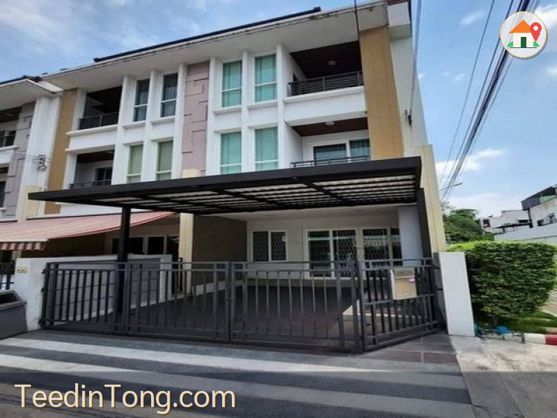 ให้เช่าทาวน์โฮม หลังมุม ซอยลาดพร้าว 84 หมู่บ้าน กลางเมือง S-Sense พระราม9-ลาดพร้าว ถนนประดิษฐ์มนูธรรม ซอย3
