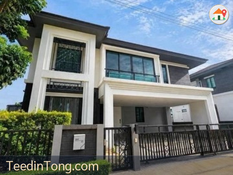 ขายบ้านเดี่ยว Grand Britania Bangna KM.12  บ้านเดี่ยวสไตล์ Modern British Luxury เหมาะสำหรับครอบครัวที่มองหาบ้านหลังใหญ่ในโซนบางน
