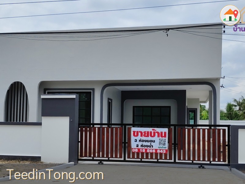 ขายบ้านเดี่ยวอ.พนัสนิคม จ.ชลบุรี ที่ดิน  68 ตารางวา พื้นที่ใช้สอย 122 ตรม.