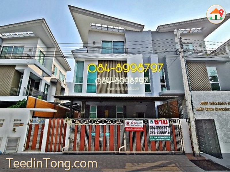ขาย/เช่า บ้านแฝด 3 ชั้น ดอนเมือง GRAND I-DESIGN VIBHAVADI บ้านหลังมุม แต่งสวย พร้อมอยู่ ทำเลติดถนนวิภาวดี