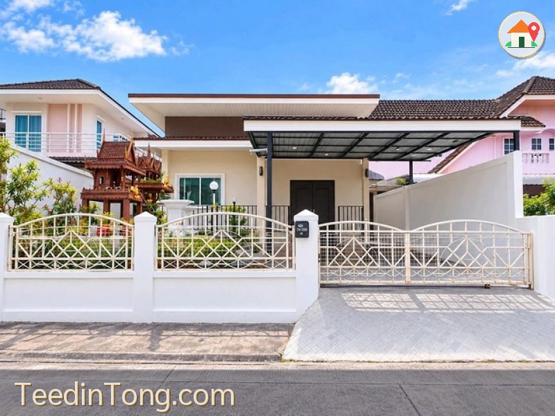 ขาย/ให้เช่า บ้านเดี่ยว หมู่บ้านชานสมุทร | บรรยากาศเงียบสงบ เป็นส่วนตัว ติดถนนศรีนครินทร์ ใกล้ทางด่วนและแหล่งช้อปปิ้ง!