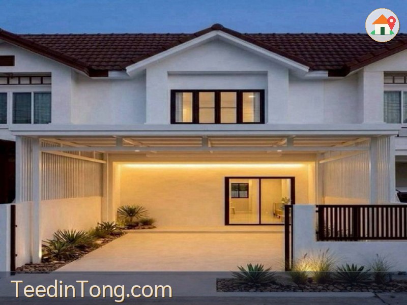 ขายทาวน์เฮาส์พร้อมอยู่ เครือสหพัฒน์ ศรีราชา หมู่บ้านธัญวลัย 3 นอน TP-H2556