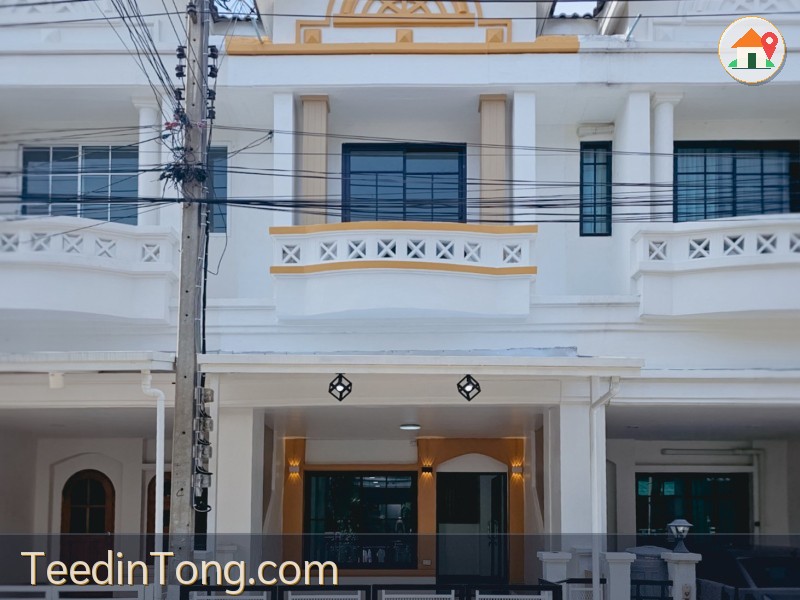 ขายทาวน์เฮาส์แต่งใหม่ #มณีรินทร์เลคแอนด์พาร์ค 345  ขนาดพื้นที่ 18 ตารางวา