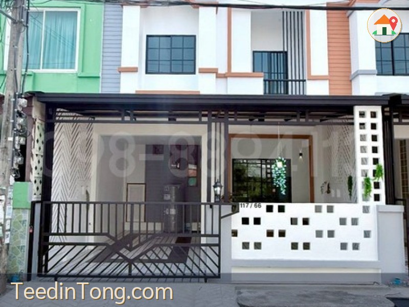 ขายทาวน์เฮ้าส์ 2 ชั้น หมู่บ้านณัฐกานต์ ซ.สายไหม 64 พื้นที่ 21 ตรว. 4 ห้องนอน พร้อมของแถมครบ