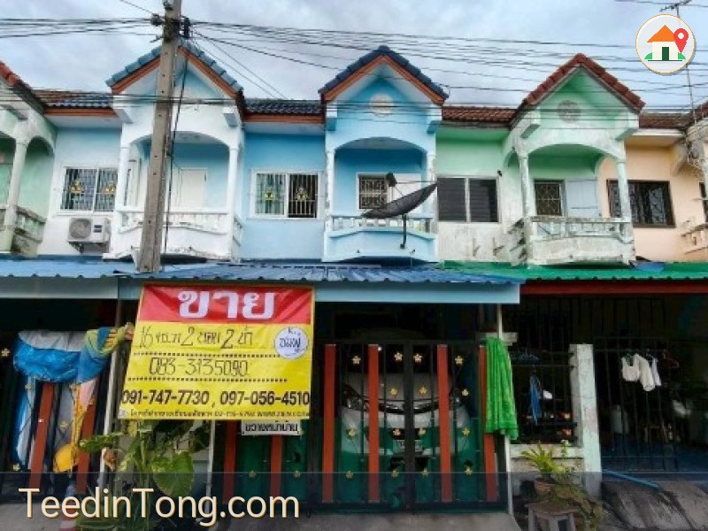 ขายทาวเฮาส์ 2 ชั้น 16 ตร.วา หมู่บ้านสวนรังษี  ถนนบางปลา เมืองสมุทรสาคร   ตกแต่งรีโนเวทใหม่ทั้งหลัง
