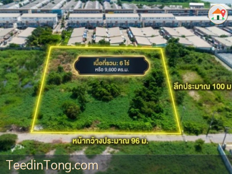 ขายที่ดิน 6 ไร่ ท่าทราย สมุทรสาคร ห่างถนนพระราม2 เพียง 3 กม.