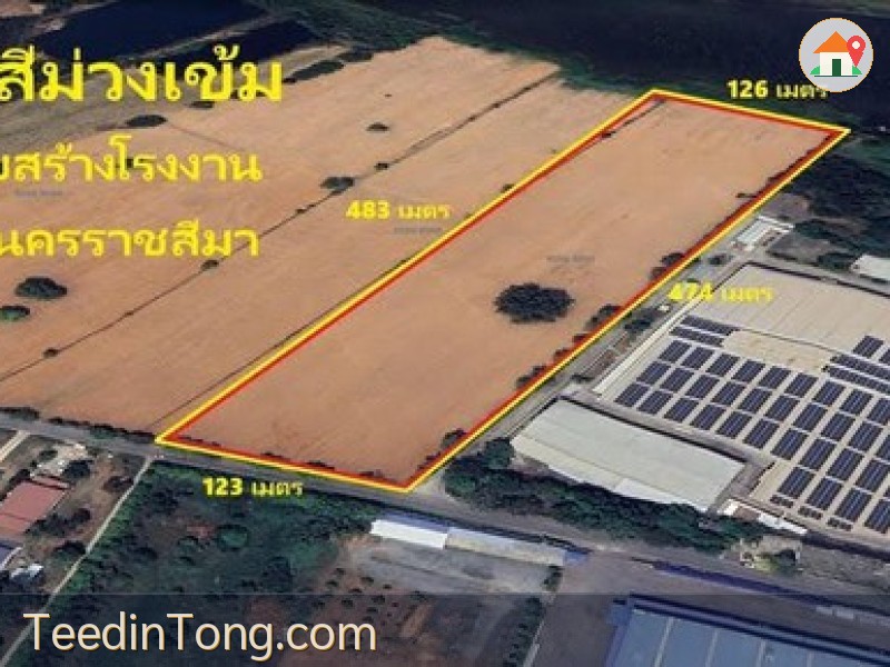 ขายที่ดิน นครราชสีมา 35 ไร่ 23 ตร.ว. ที่ดินสีม่วงเข้ม