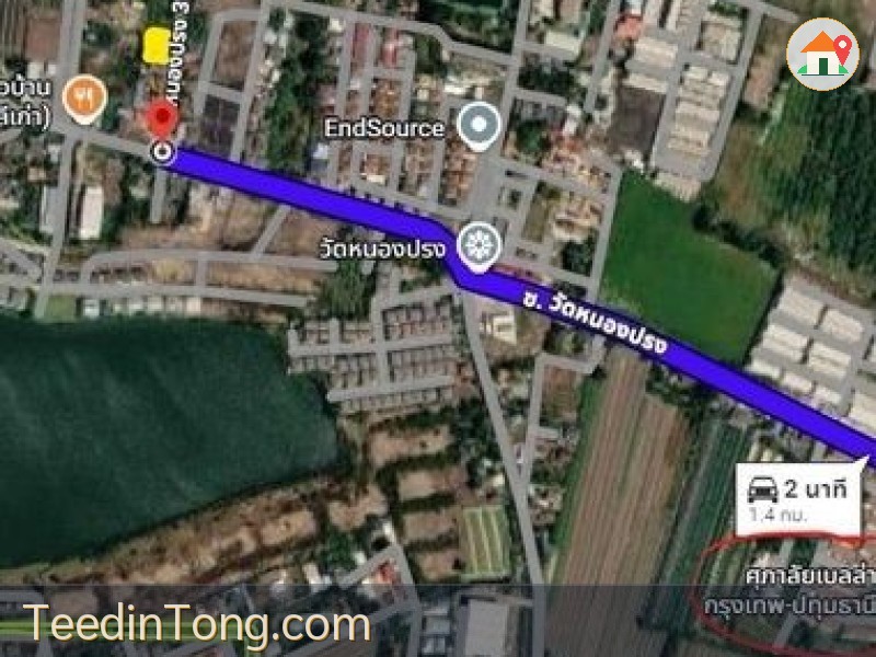 ขายที่ดินเปล่า 3 งาน 78 ตร.ว. ทำเลดี บางเดื่อ ปทุมธานี
