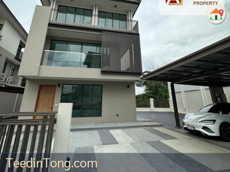 โครงการ AQ Arbor สวนหลวง ร.9 – พัฒนาการ ขายบ้านใหม่ ไม่เคยเข้าอยู่ เพิ่งบิ้วอินตกแต่งเสร็จ บ้านเดี่ยวหรู 3 ชั้น หลังริม