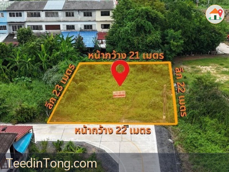 น้ำไม่ท่วม!!! ที่ดินแปลงสวย ถมแล้ว พร้อมสร้าง ในนนทบุรี ซอยวัดลาดปลาดุก บางบัวทอง นนทบุรี