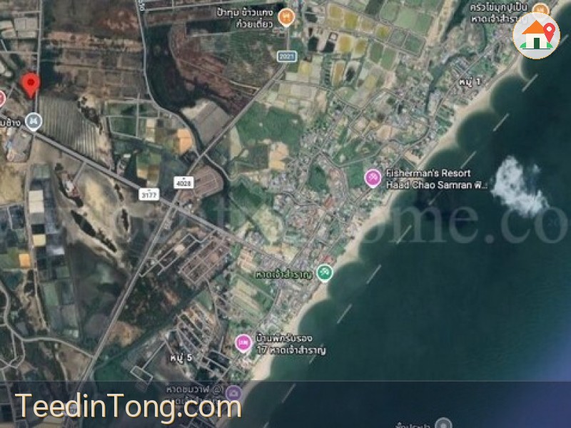 ขายที่ดินเปล่า 318 ตร.ว. ใกล้หาดเจ้าสำราญ เพชรบุรี ทำเลศักยภาพ บรรยากาศดีใกล้แหล่งชุมชน