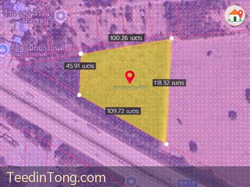 ที่ดินสวยบ่อวิน แปลงงาม  ติดถนนเส้น 331 ท่าเรือแหลมฉบัง (ตัดใหม่) FP-L02435